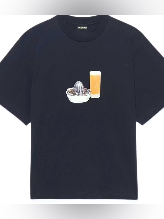 Jacquemus Tops - Jacquemus Black T-Shirt with Citrus Juicer Graphic tee size S